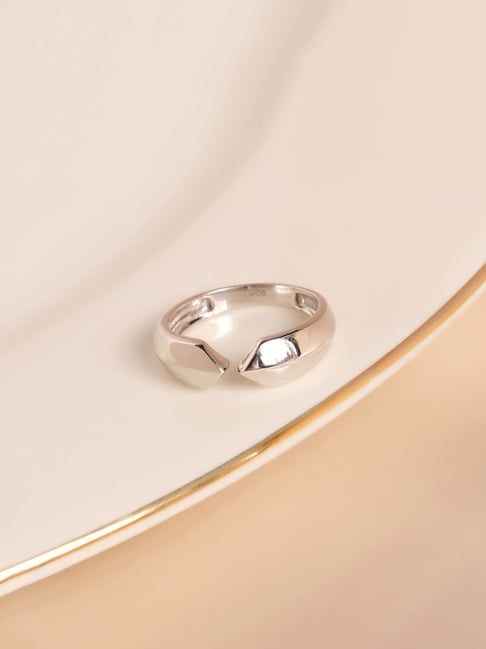 Palmonas Silver Unity Gap Ring for Unisex-picture-22