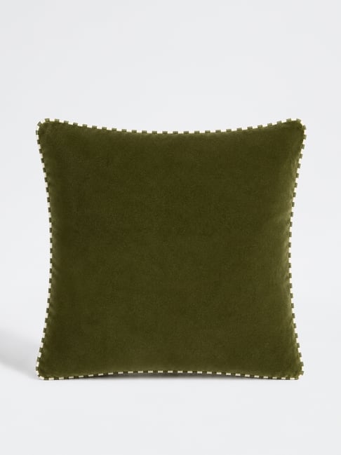 Westside Home Green Pipeline-Detailed Velvet Cushion Cover-image-7