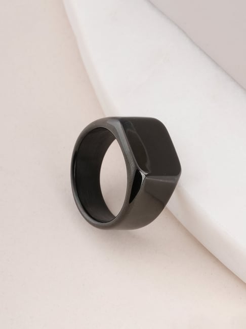 Palmonas Black Square Ring for Men-picture-15