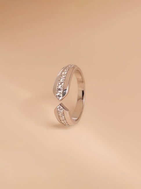 Palmonas Silver Split Halo Ring for Unisex-picture-13