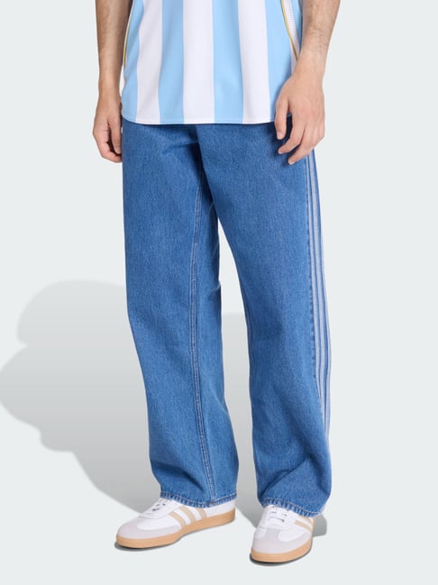 Adidas Originals Firebird Blue Cotton Regular Fit Jeans-picture-19