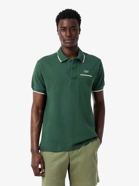 Lacoste Green Regular Fit Polo T-Shirt-picture-11