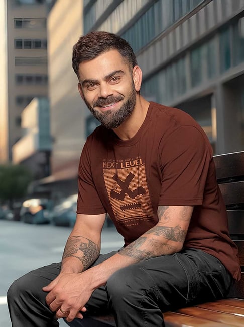 WROGN Mens Brown Slim Printed T Shirt-picture-24