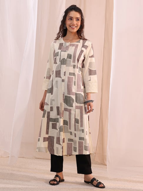 Libas Off White Printed Kurta-picture-44
