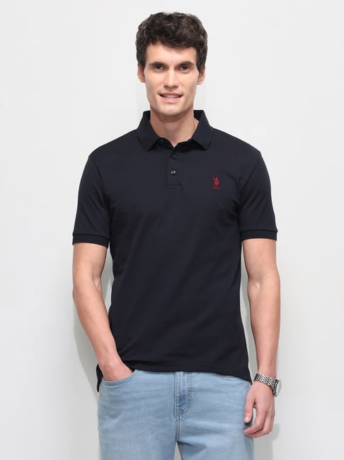 U.S. Polo Assn. Navy Blue Slim Fit Polo T-Shirt-picture-45