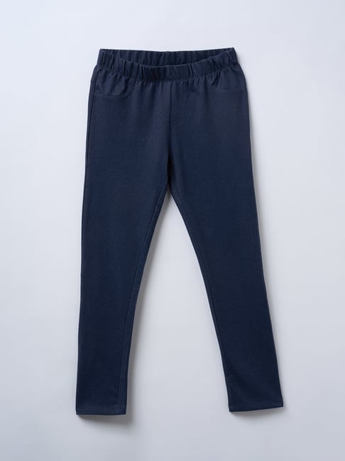 Pantaloons Junior Blue Indigo Skinny Fit Leggings-picture-42