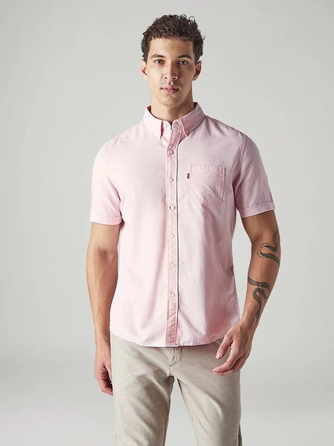 Levi's Men's Solid Slim Fit Oxford Shirt-picture-41