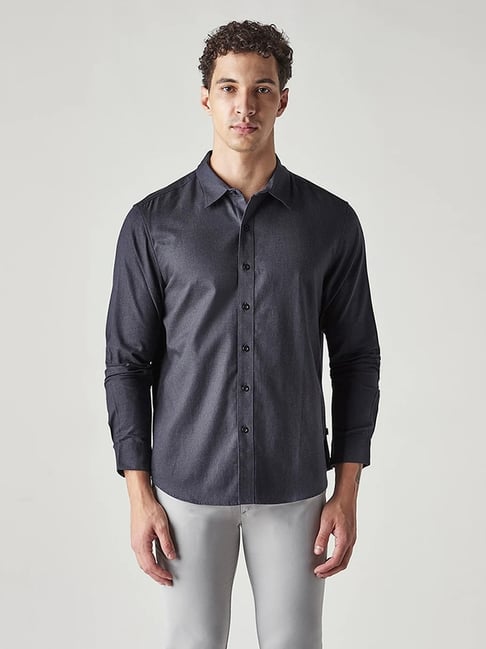 Levi's Men's Solid Slim Fit Oxford Redloop Shirt-picture-28