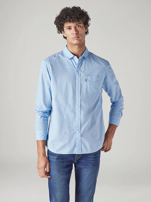 Levi's Men's Solid Slim Fit Shirt-picture-31