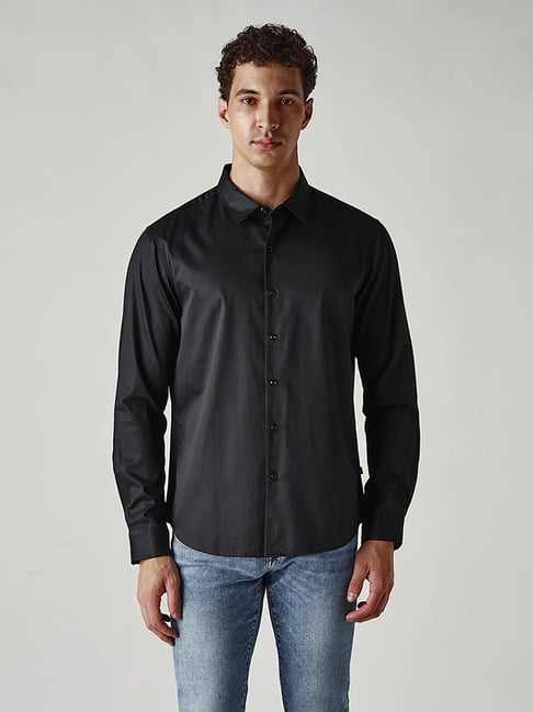 Levi's Men's Solid Slim Fit Poplin Redloop Shirt-picture-42
