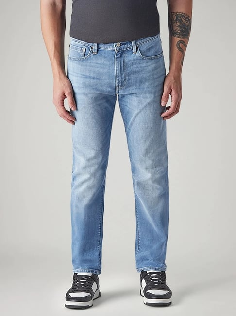 Levi's Men's 511 Light-Blue Slim Fit Mid Rise Selvedge Jeans-picture-34