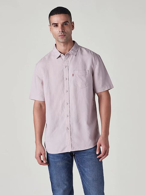 Levi's Men's Solid Slim Fit Linen Shirt-picture-18
