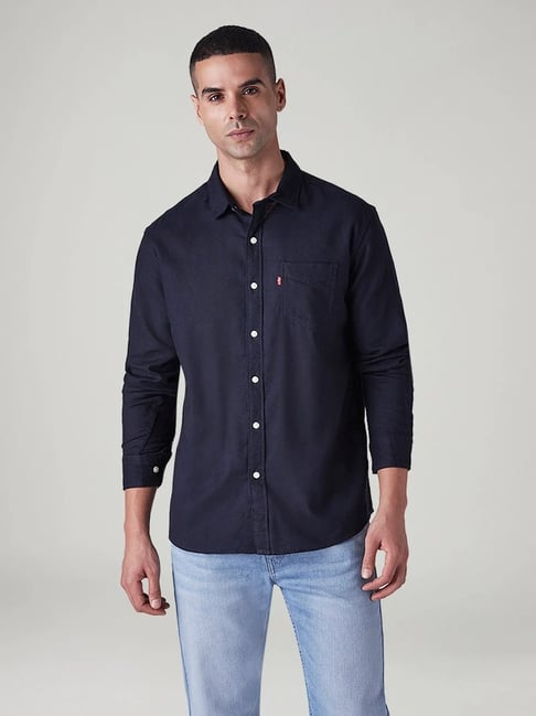 Levi's Men's Solid Slim Fit Oxford Shirt-picture-25