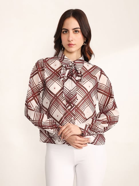 Kazo Multicolor Polyester Checked Shirt-picture-23