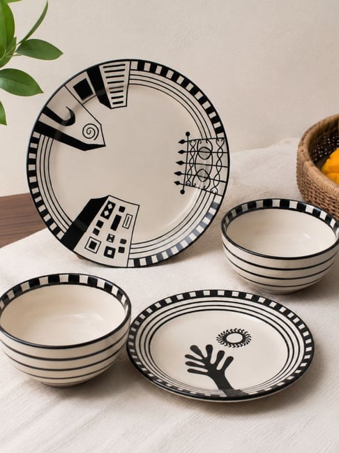 Freedom Tree Black Side Plate and Katori - Set of 4-image-38
