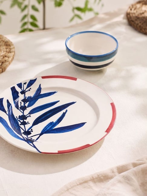 Freedom Tree Blue Plate and Katori Dinnerware - Set of 2-picture-11