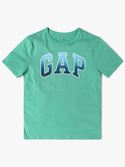 gap green cotton relaxed fit graphic t-shirt