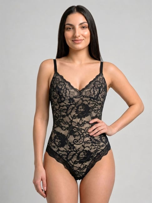 Chelvet Black Lace Bodysuit-picture-11