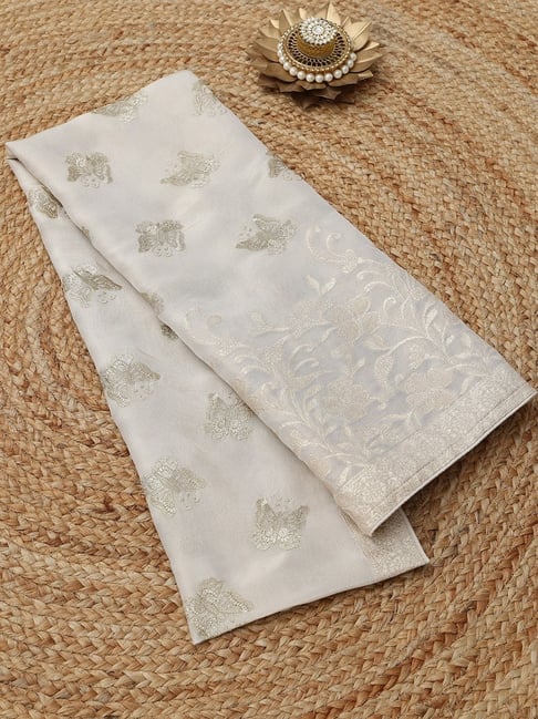 Soch Womens Off White Regular Fit Floral Tissue Dupatta-picture-32