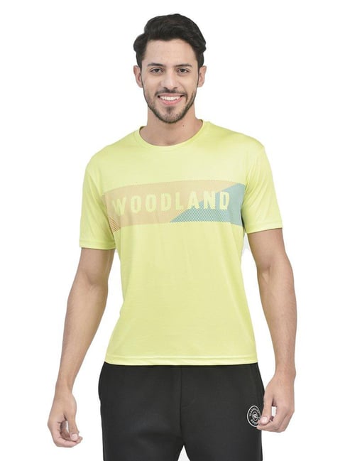 Woodland Yellow Regular Fit T-Shirt-picture-11