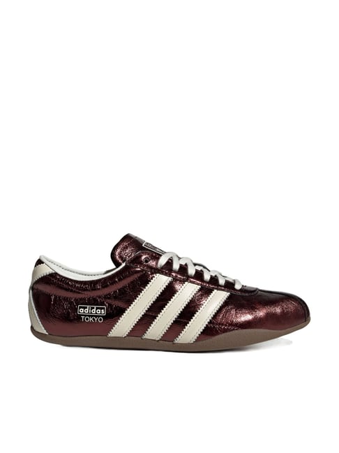 Adidas Originals Women's Tokyo Burgundy & White Sneakers-picture-43