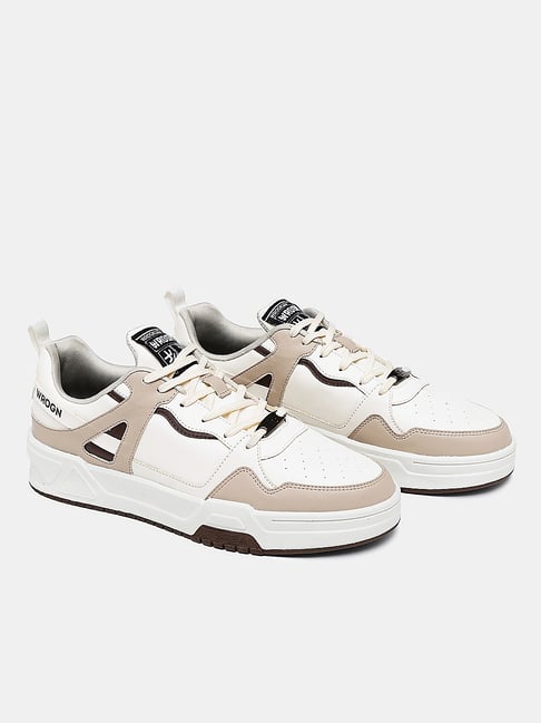 WROGN Men's Off White & Beige Sneakers-picture-34
