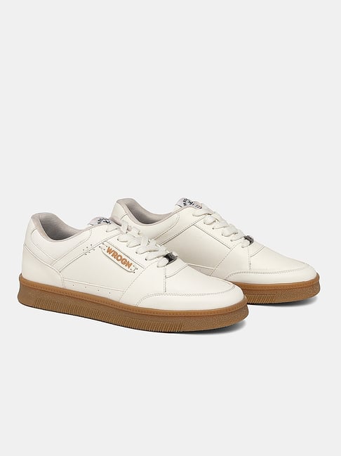WROGN Men's Off White & Brown Sneakers-picture-35