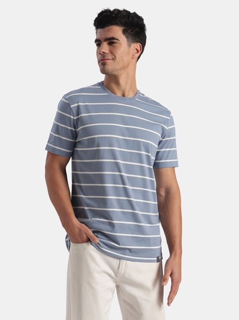 Jockey Troposphere & White Cotton Striped T-Shirt-picture-21