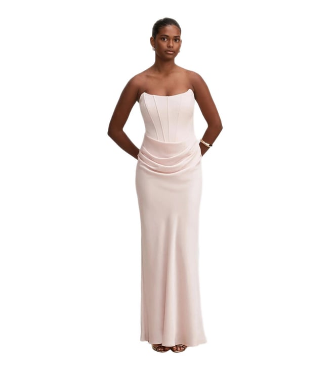 isra silk dress Isra Modest Pink Silk Dress