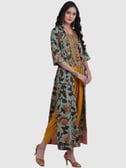 Indo western Crepe crop top with dhoti and shrug DRY WASH ONLY  Roshni  Boutique