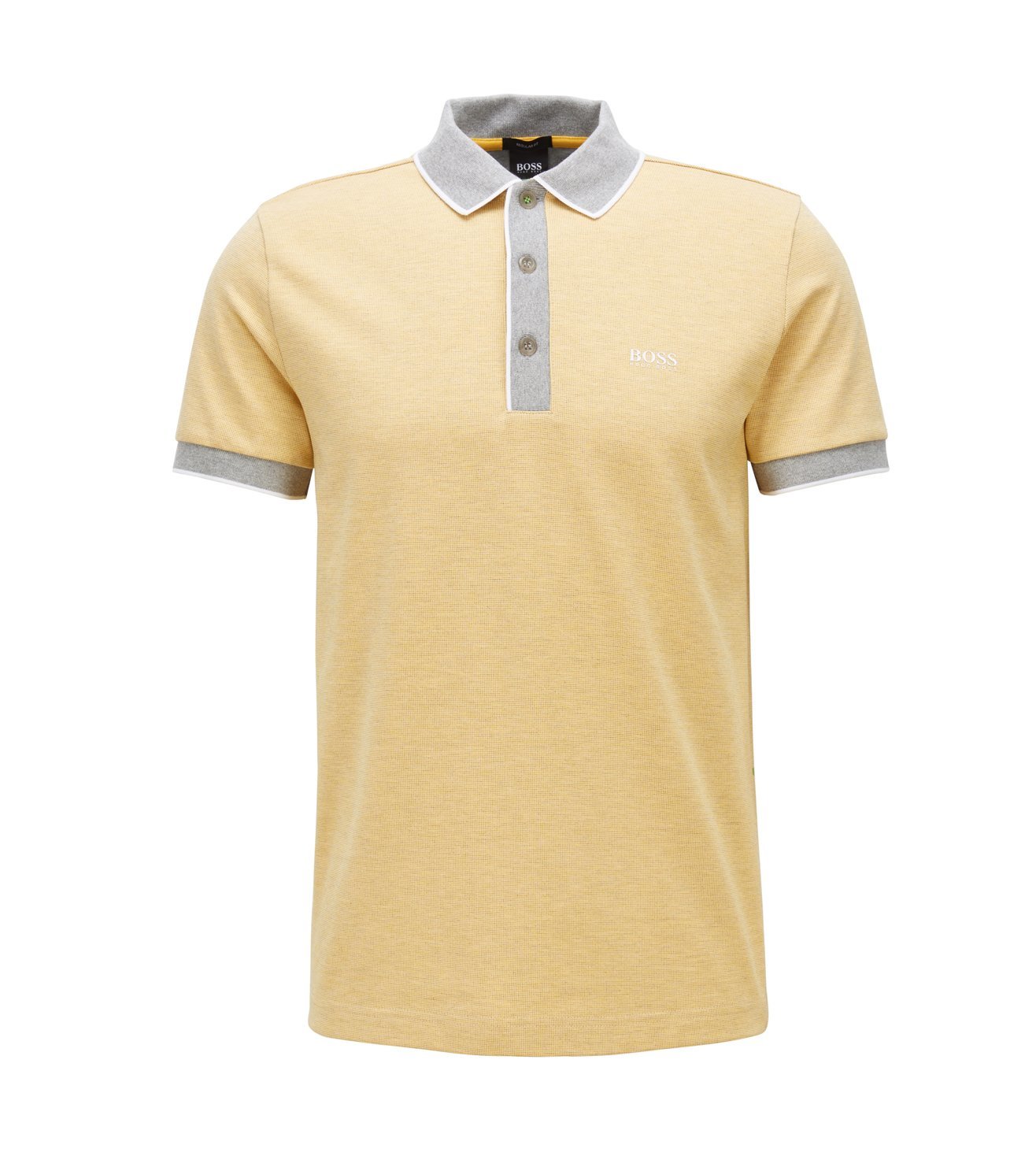 hugo boss yellow shirt