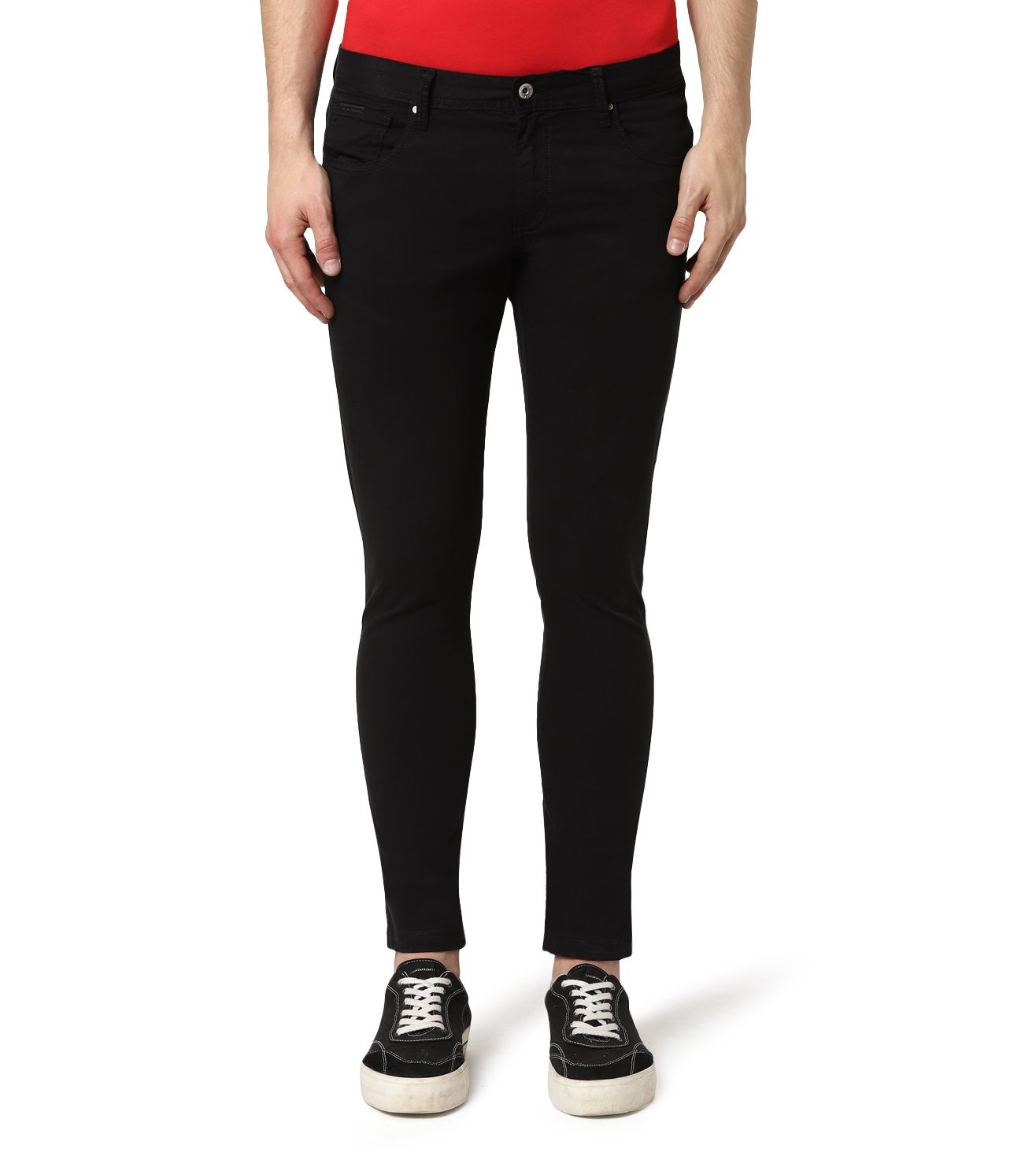 black skinny armani jeans