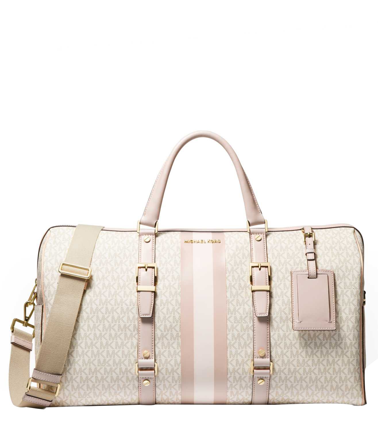 michael kors vanilla duffle bag