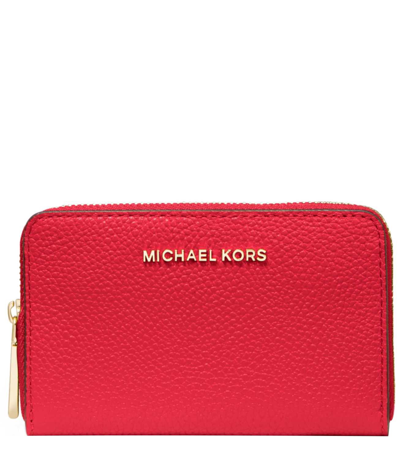 michael kors jet set wallet red