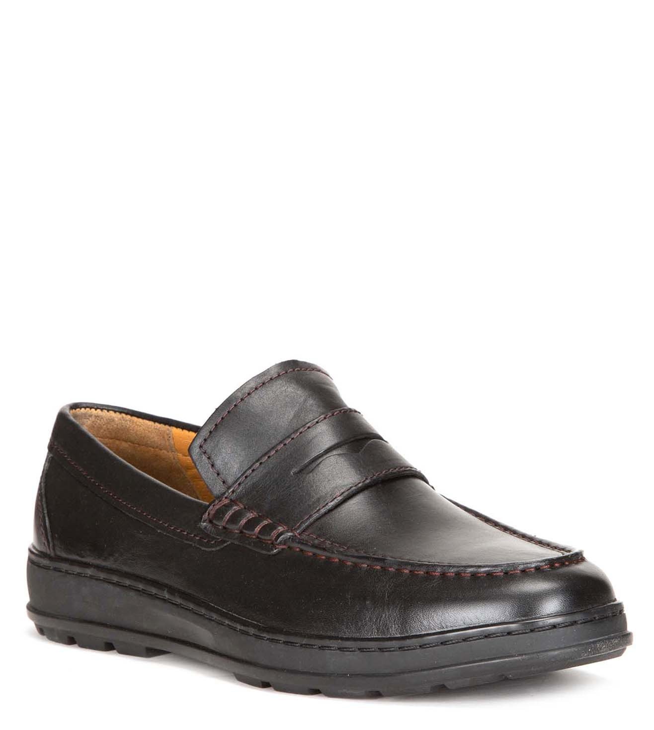 cole haan black leather loafers