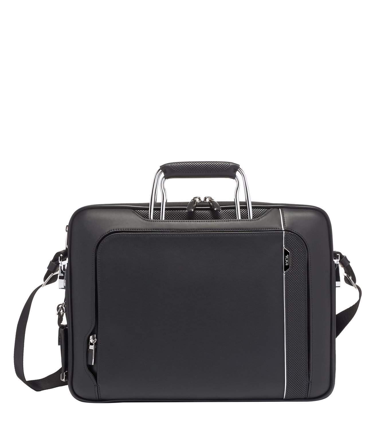 tumi leather luggage