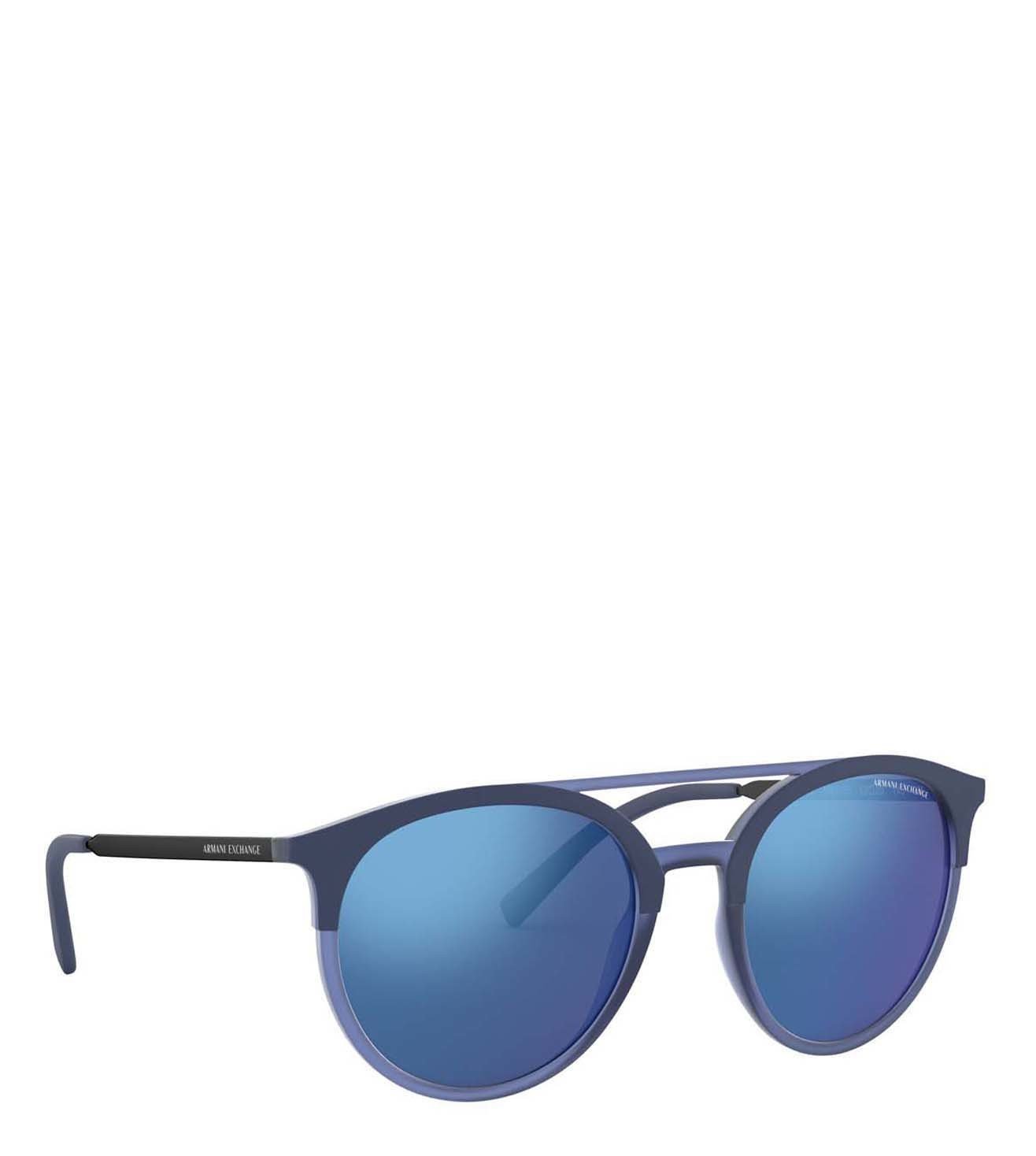 armani exchange blue sunglasses