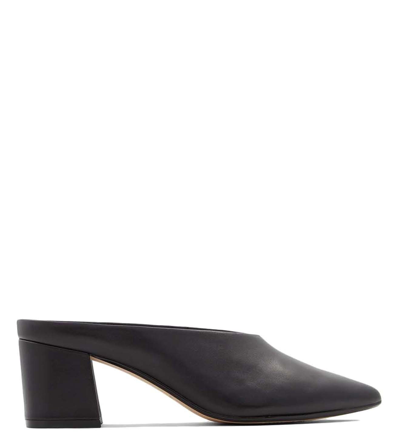 aldo black mules