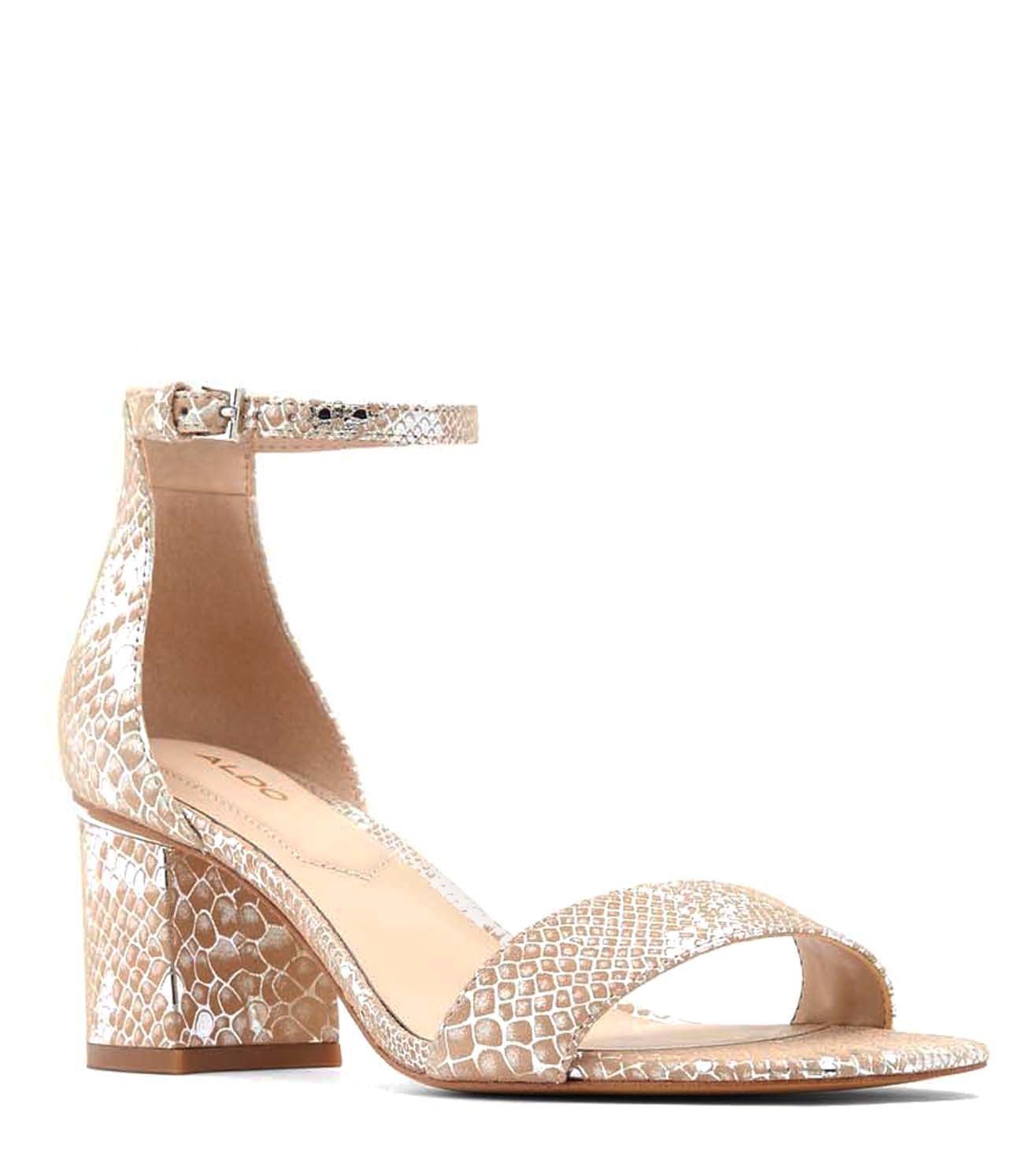 aldo silver sandal heels