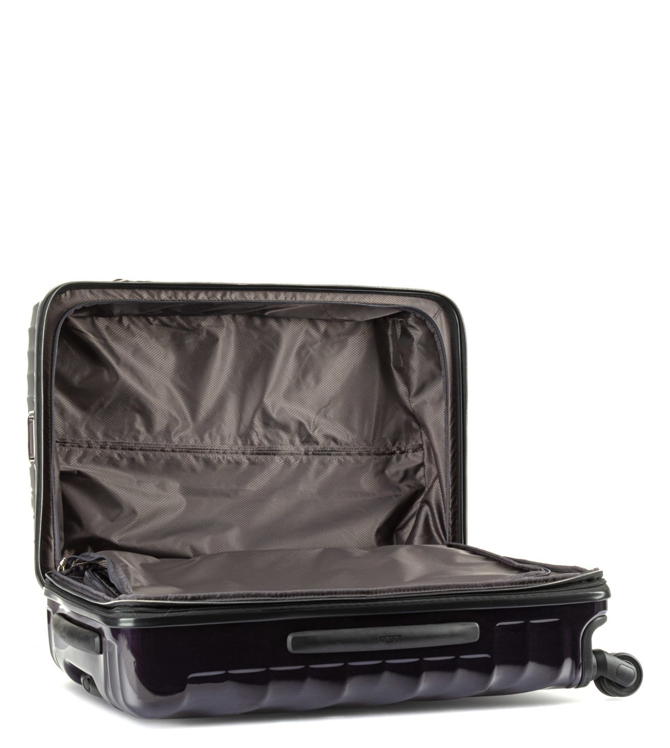 blackberry leather trolley bag