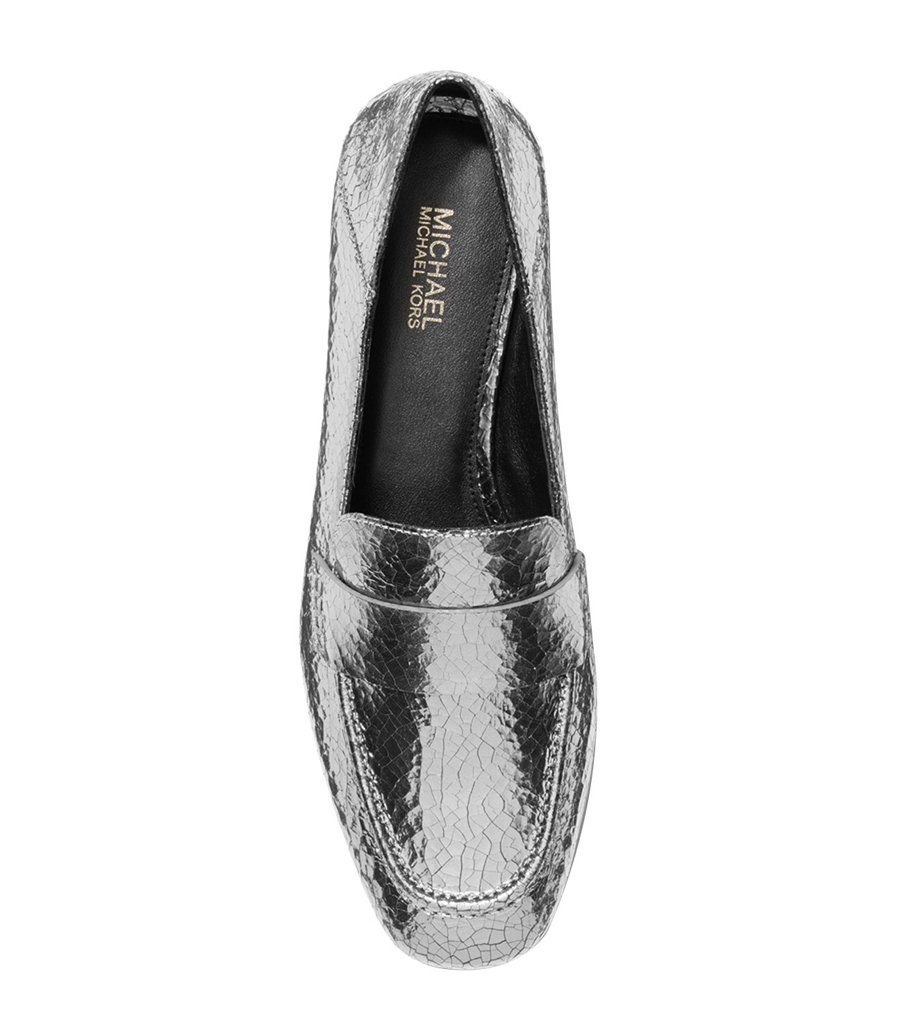 emory crackled metallic leather loafer