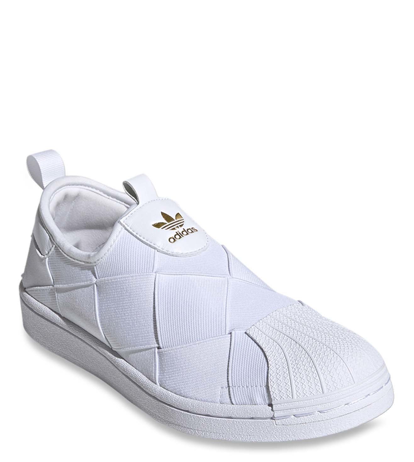 adidas superstar slip on womens white