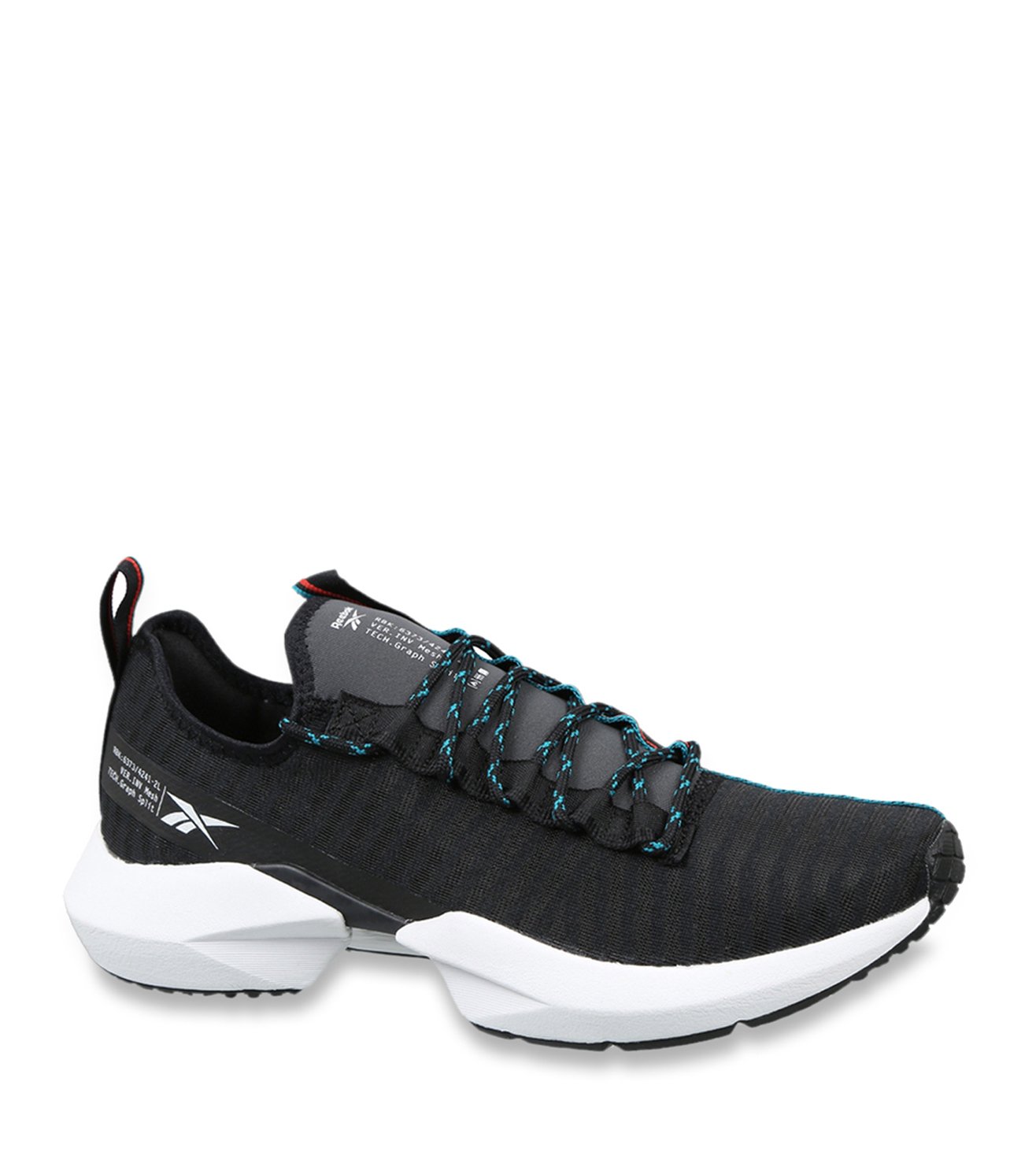 black sole running shoes