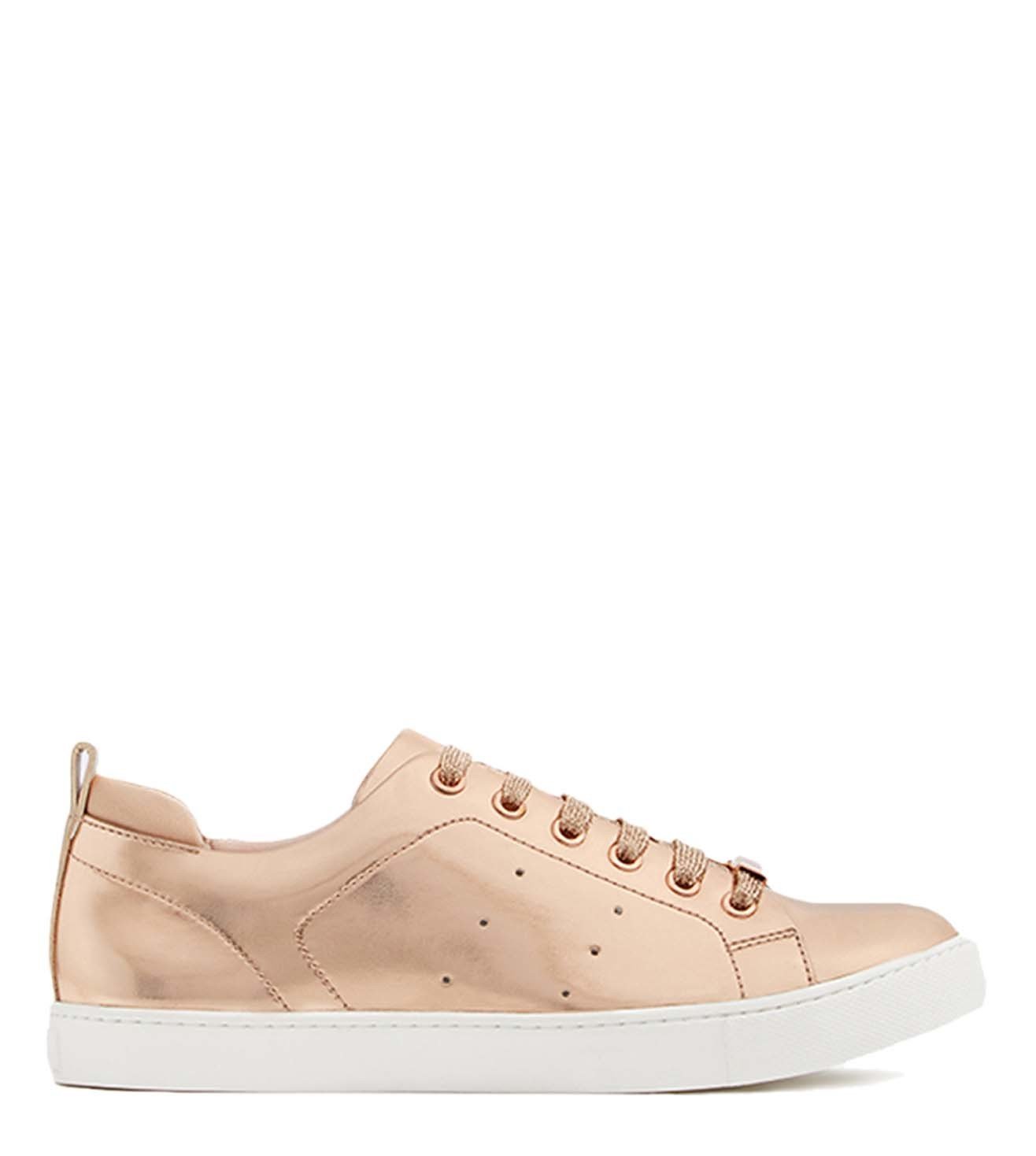 aldo rose gold sneakers