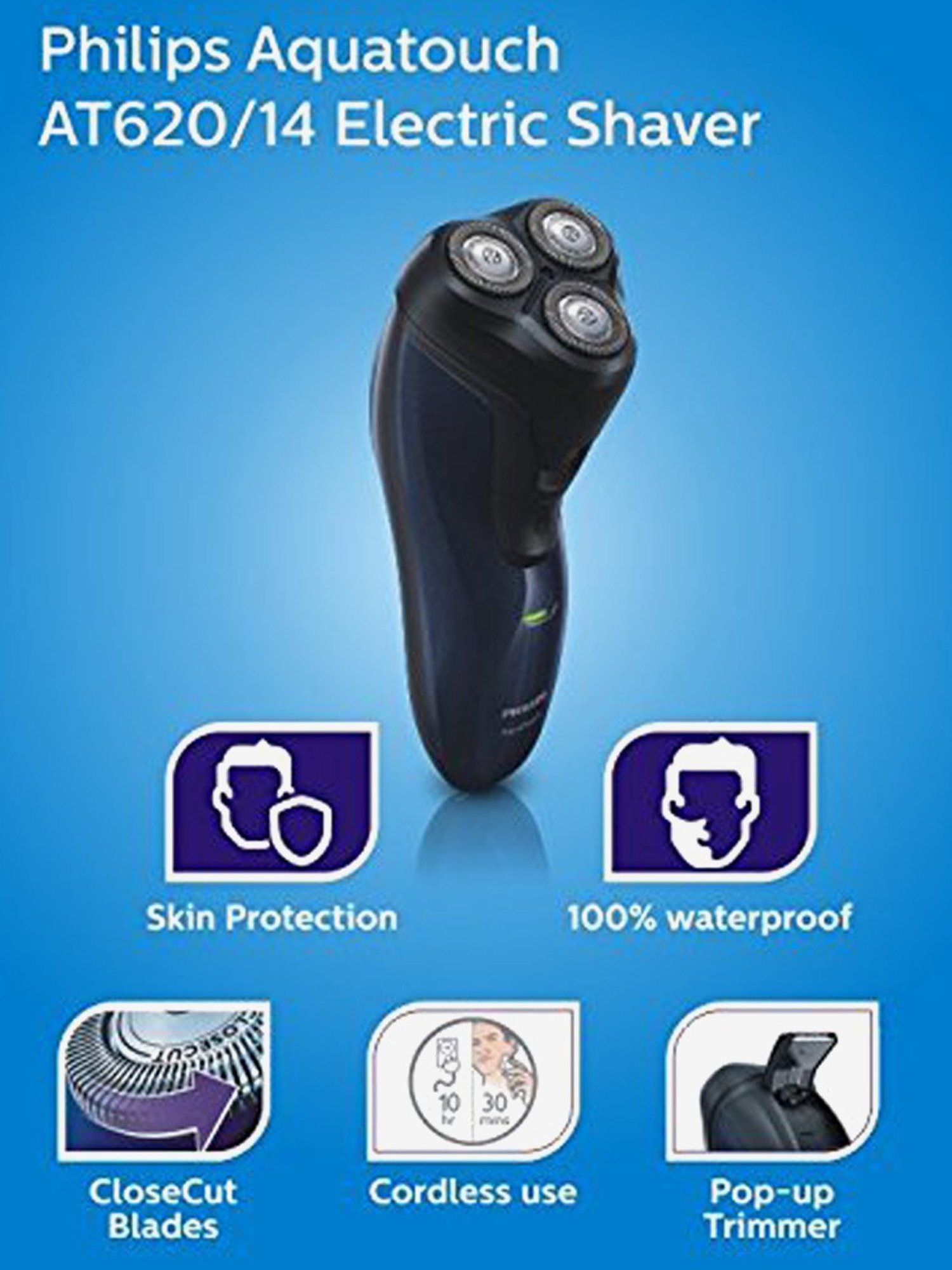 philips trimmer aquatouch at620