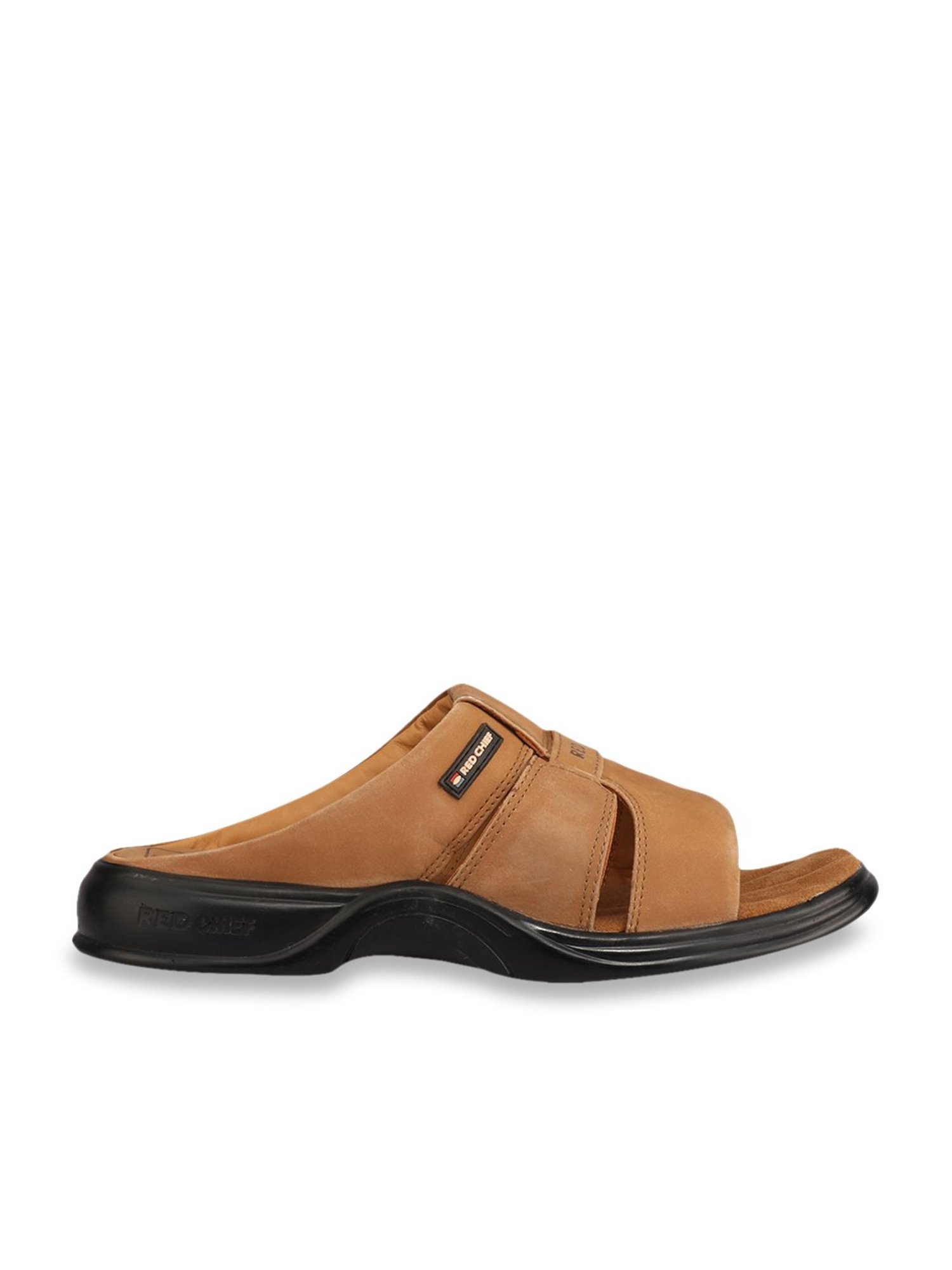 Buy online Black Leather Back Strap Sandals from Sandals and Floaters for  Men by Red Chief for ₹2429 at 10% off | 2024 Limeroad.com