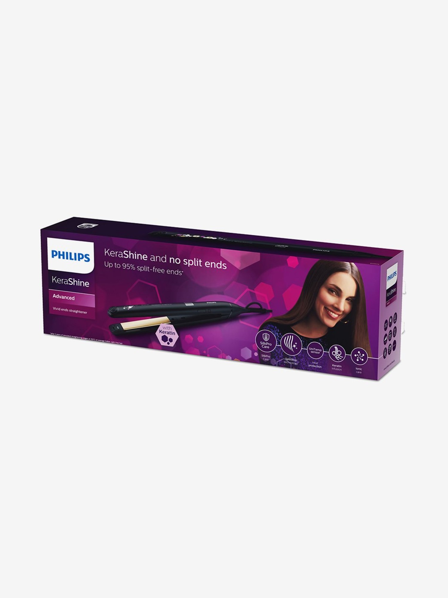 Buy Philips KeraShine BHS673/00 Hair Straightener (Black) Online At Best  Price @ Tata CLiQ