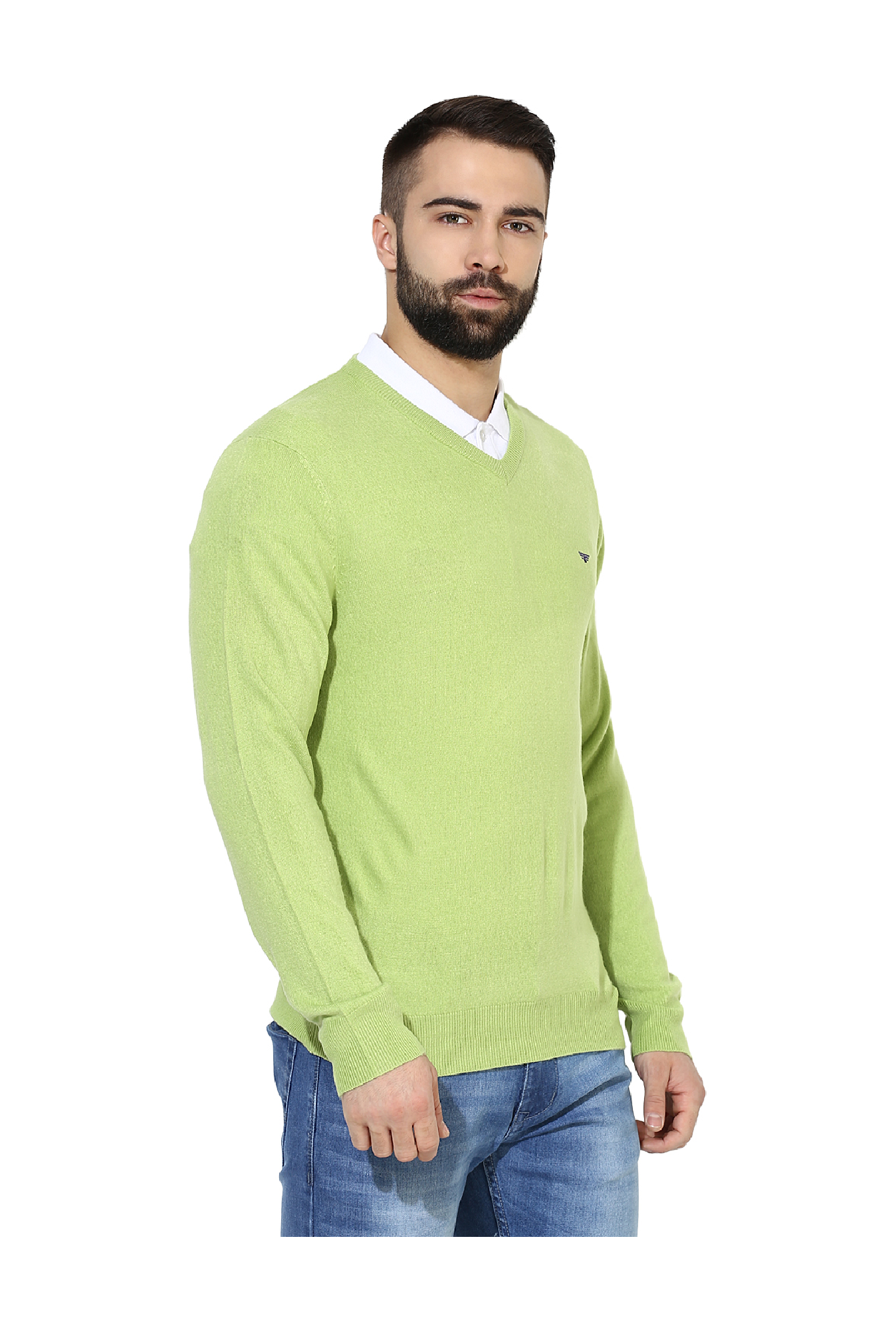parrot green sweater