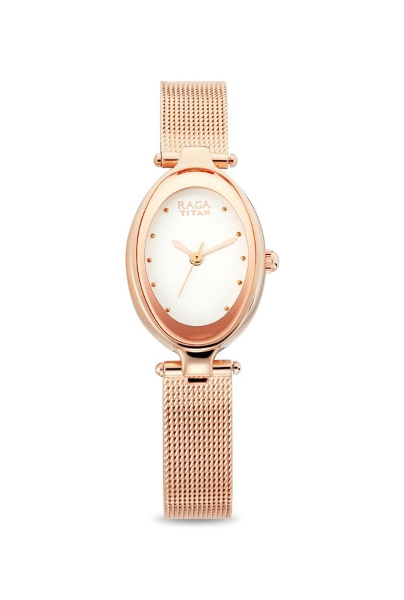 ladies titan raga rose gold