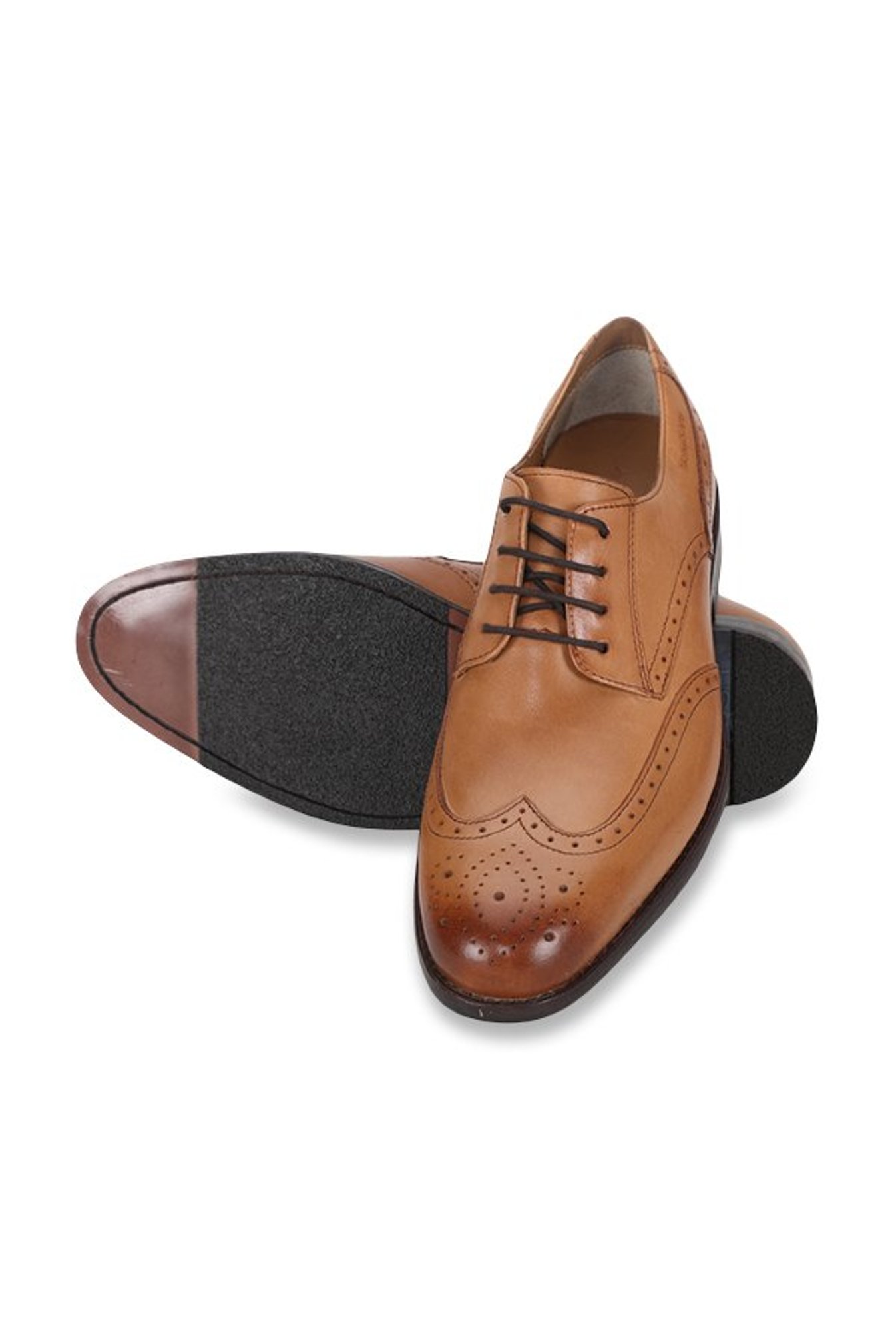 Buy Ruosh Tan Brogue Shoes for Men at 